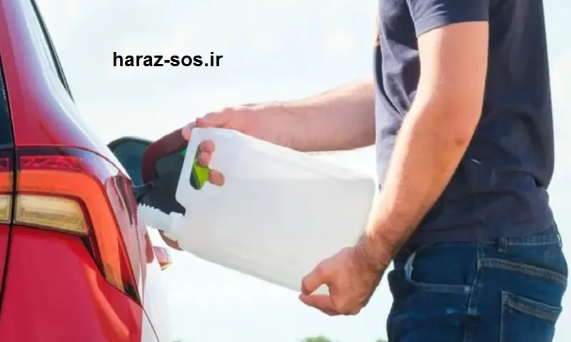 امداد بنزین جاده هراز - کمک رسانی سوخت